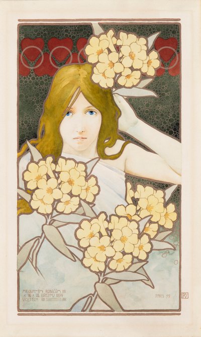昼と夜のディプティク、1899 年。 作： Vojtěch Preissig