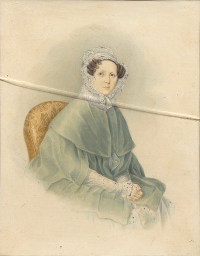 ナタリア・パブロフナ・ストロガノワ伯爵夫人の肖像、1845年 作： Voronov