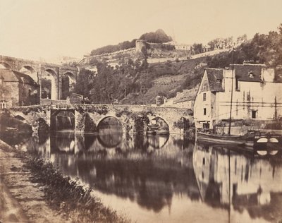 ポート・ド・ディナン、ブルターニュ、1856年。 作： WA Mansell