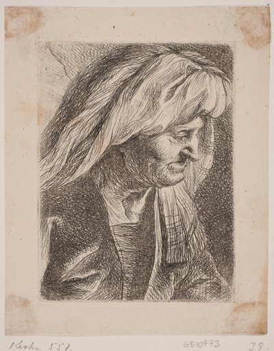 古いイタリア人女性 作： W.A. Müller