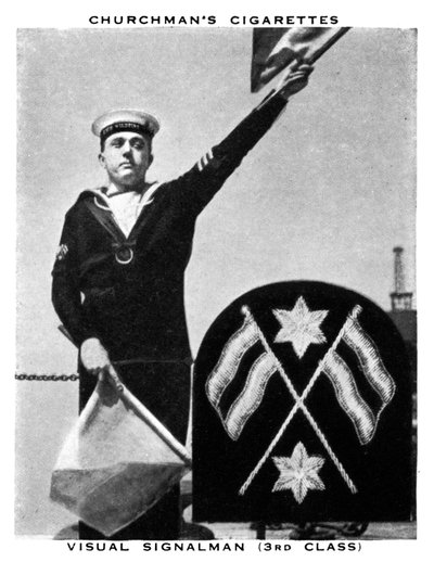 ビジュアルシグナルマン、3クラス、1937。 作： WA and AC Churchman