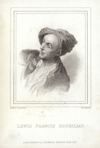 フランスの彫刻家、ルイ・フランソワ・ルービリアック 作： W.C. Edwards