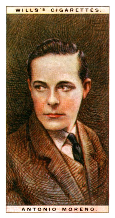 アントニオモレノ1887-1967、スペインの俳優、1928。 作： WD and HO Wills