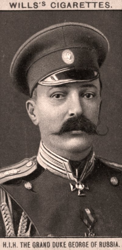 HIHロシアの大公ジョージ、1908年。 作： WD and HO Wills