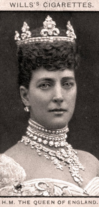 イギリスの女王、1908年。 作： WD and HO Wills