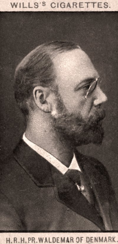 HRH、PR。デンマークのワルデマール、1908年。 作： WD and HO Wills