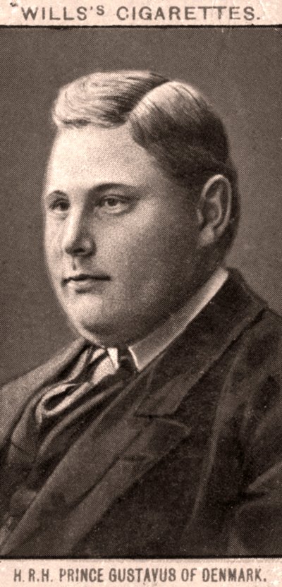 デンマークのHRH Prince Gustavus、1908年。 作： WD and HO Wills