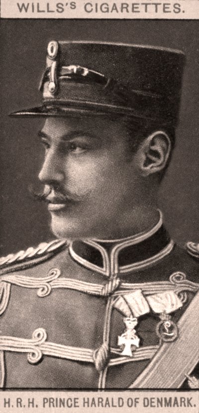 デンマークのハロルド王子、1908年。 作： WD and HO Wills