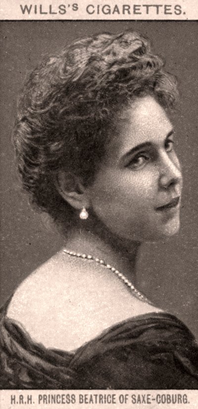 Saxe-CoburgのHRHプリンセスベアトリス、1908年。 作： WD and HO Wills