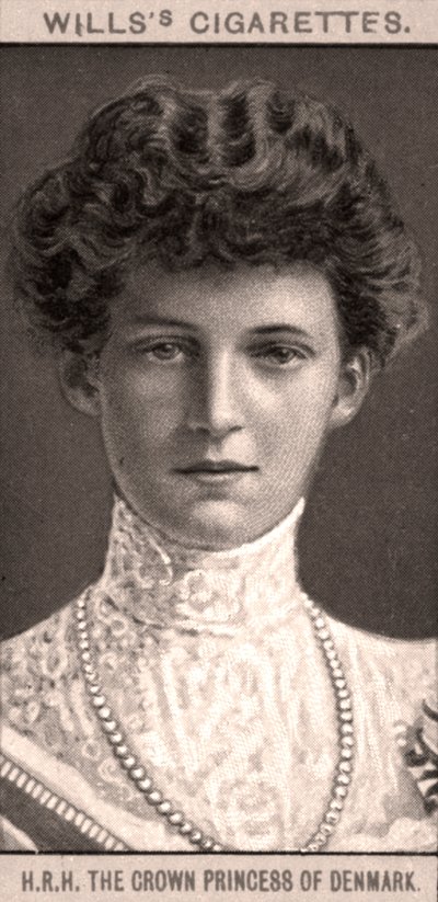 HRHデンマークの皇太子妃、1908年。 作： WD and HO Wills