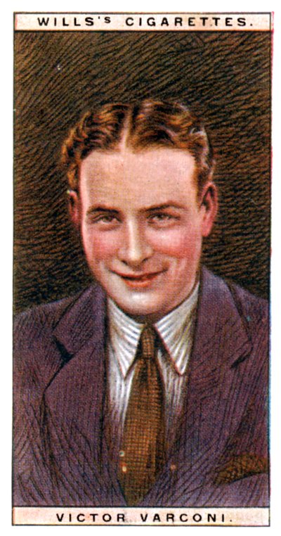 ビクターヴァルコーニ1891-1976、ハンガリーの俳優、1928年。 作： WD and HO Wills