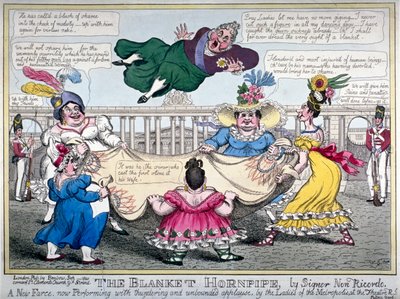 The Blanket Hornpipe...」1820年。 作： WE