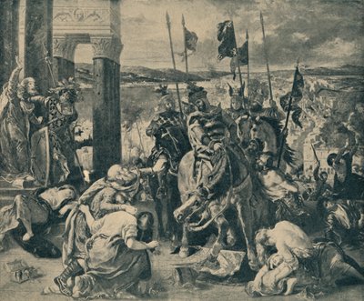 コンスタンティノープルに入る十字軍」1840年、1935年。   作： WF Mansell