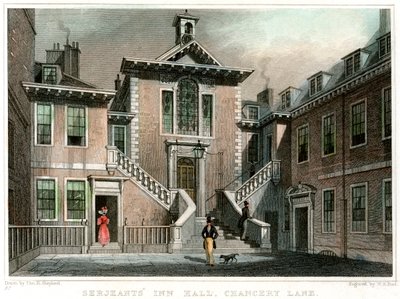 1830年頃、ロンドンのチャンセリー・レーンにあるSerjeants