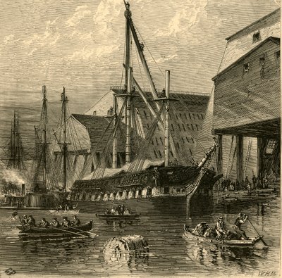 ネイビーヤード」1874年   作： W.H. Morse
