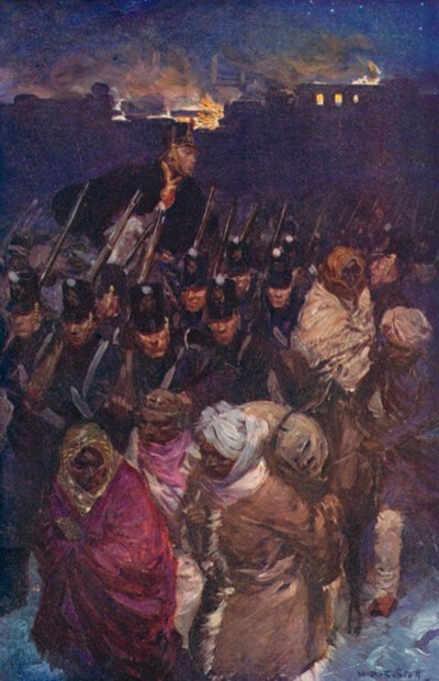 カブールからのイギリス軍の撤退 (色リソ) 作： W.R.S. (after) Stott