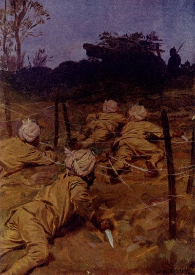 インドの兵士は猫のように静かに忍び寄った（色リソ） 作： W.R.S. (after) Stott