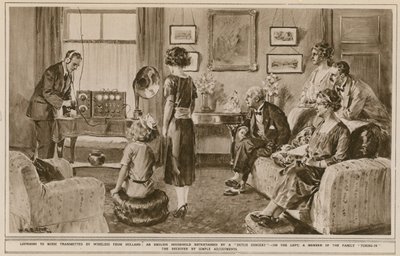 オランダからワイヤレスで送信された音楽を聴く 作： W.R.S. Stott