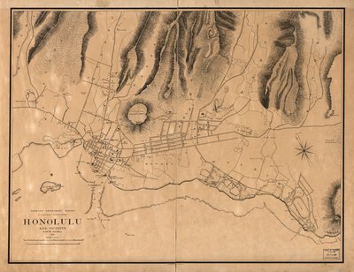 ホノルルとその周辺 作： W. A.; Alexander Wall