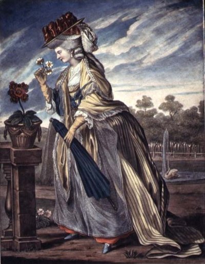 4月のファッション、1790年頃（水彩・紙 作： W. Belch
