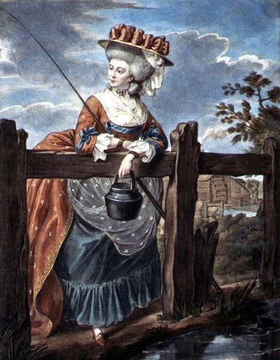 8月のファッション、1790年頃（水彩・紙） 作： W. Belch