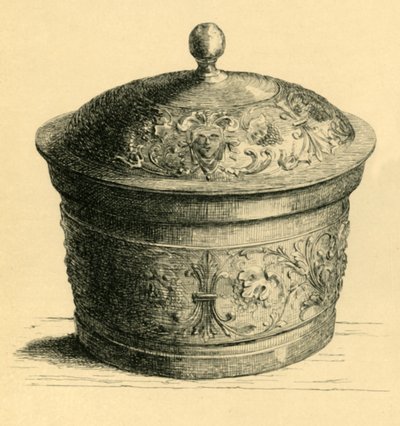 蓋付き金属ボックス、c1600、1881。 作： W. E. Mackaness