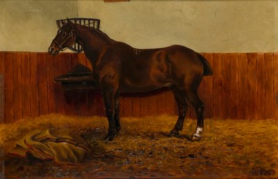 馬小屋の古い穂軸、1839〜98年頃（船上油） 作： W. F. Adye