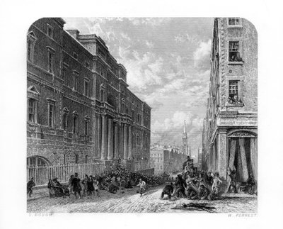 エジンバラ大学、スコットランド、1870年。 作： W. Forrest