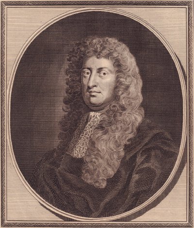 イギリスの政治家ウィリアム・ラッセル卿（1639-1683）の肖像、G・クネラーの絵画からジョン・ゴールダー（1729-1795）による銅版画 作： John Ward Dunsmore
