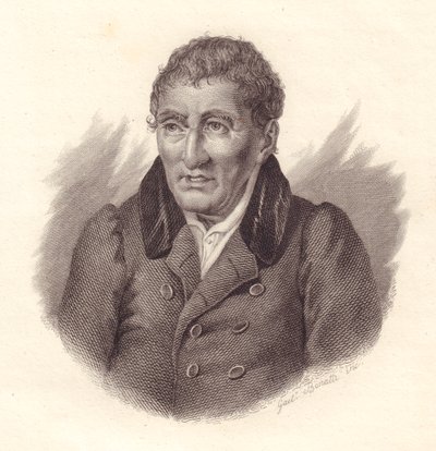 イタリアの詩人ヤコポ・ヴィットレッリ（1749-1835）の肖像、ボナッティの銅版画 作： John Ward Dunsmore