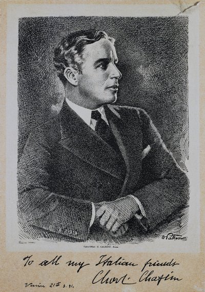 チャールズ・スペンサー・チャップリン卿（1889-1977）の肖像 作： John Ward Dunsmore