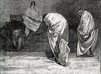 「キャッセルの図解されたイングランドの歴史」から聴衆を許可するセオドア皇帝、1866 作： W. Hatherell