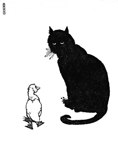 そして猫は言った、あなたはゴロゴロできます、c1930 作： William Heath Robinson