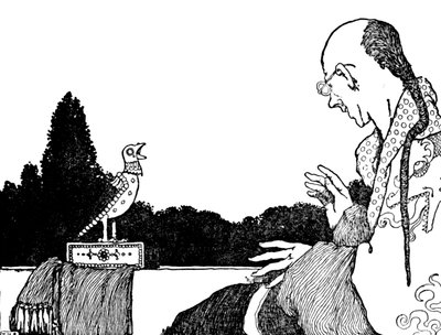 彼は実際のナイチンゲール、c1930と同じくらい成功しました 作： William Heath Robinson