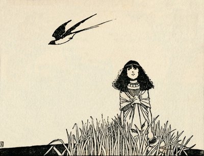 彼女は鳥のスピーチ、c1930を理解しました 作： William Heath Robinson