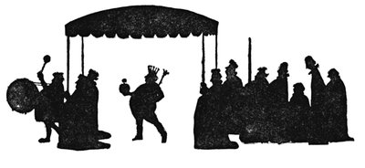 それで天皇は彼の高いおおい、c1930の下を歩きました 作： William Heath Robinson