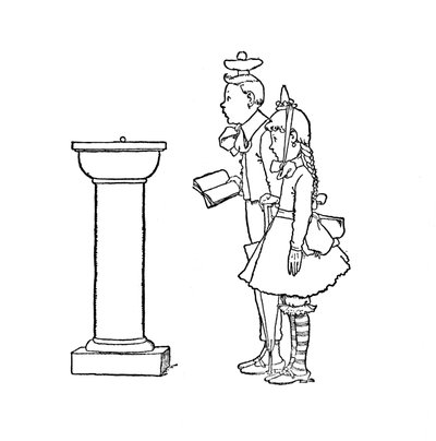 エンドウ豆は好奇心のキャビネット、c1930で提示されました 作： William Heath Robinson