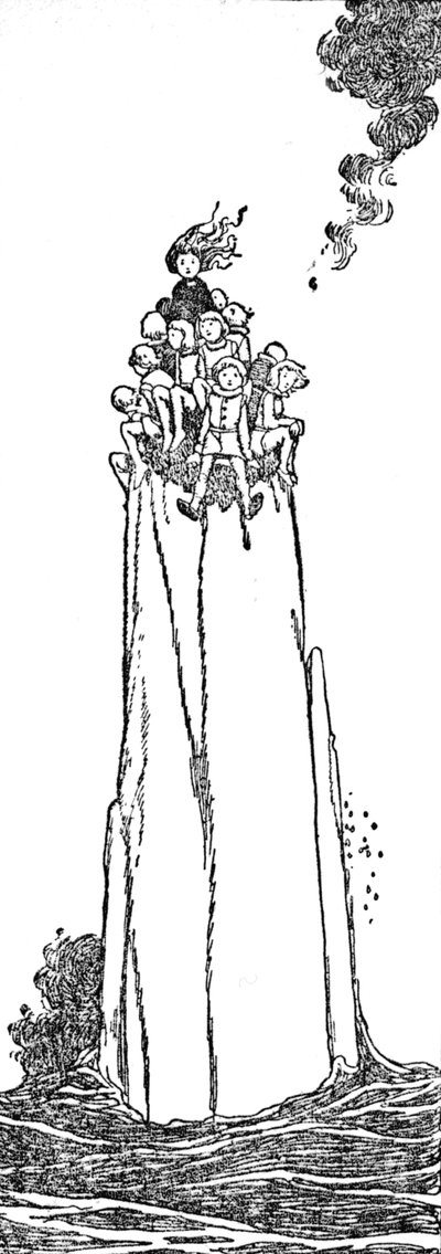 彼女と彼らのための余地しかなかった、c1930 作： William Heath Robinson