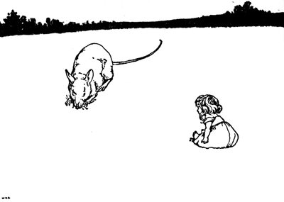 Thou Poor Little Thing！フィールドマウスは言った、c1930 作： William Heath Robinson