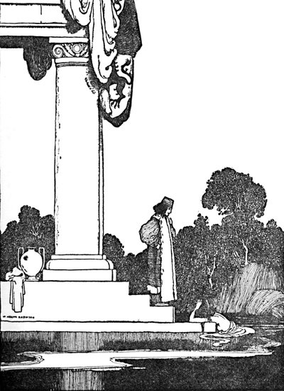 太陽が昇ったとき、彼女は目を覚ました、c1930 作： William Heath Robinson