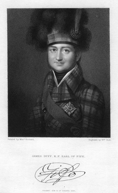 ジェームズダフ1729年から1809年、2度目のファイフ伯爵、1830年。 作： W. Holl