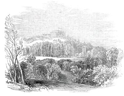 ヴュルテンブルクの夏の宮殿（1845年、アルバート殿下のスケッチより）。 作： W. J. Linton
