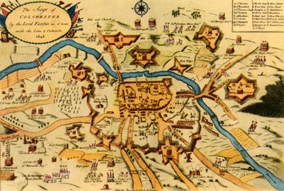 The Siege of Colchester by the Parliament Forces..., 1648」、1944年。   作： W Keymer
