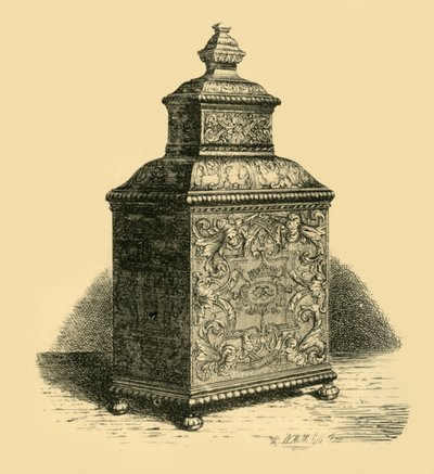 シルバーティーキャディ、1716年、1881年。 作： W. M. McGill