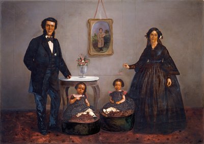 家族の肖像画、カリフォルニア州。 1855年 作： W. Penny