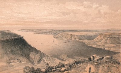 「セバストポリ港の北側、港の上から」、1856 年 作： W Trask