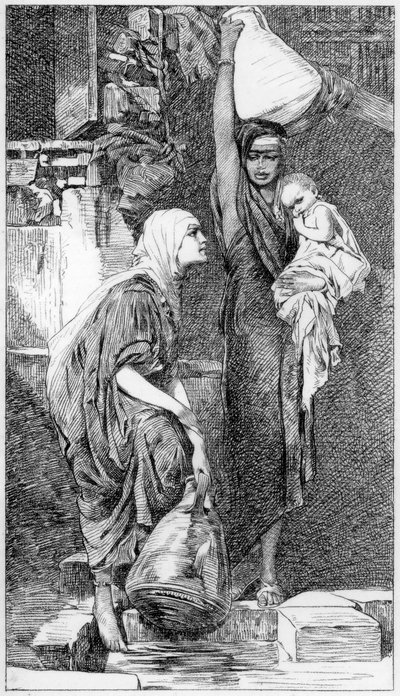 春のFellah Woman、c1880-1882。 作： W. Unger