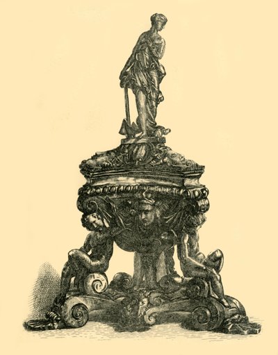 青銅のインクスタンド、16 世紀半ばから後半、1881 年。 作： W. W. McCarty