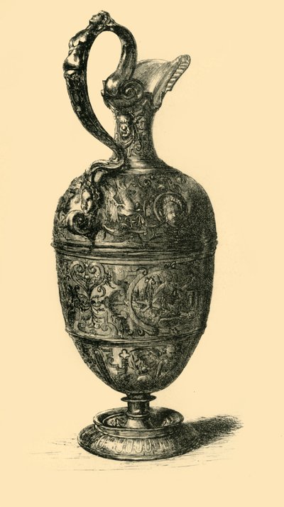 ピューター水差し、1580～1600年、1881年。 作： W. W. McCarty
