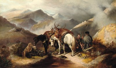 高原に忍び寄る、1871 作： W. W. Morris